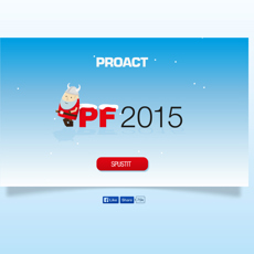 Animované vánoční PF 2015 pro společnost Proact Czech Republic, s.r.o.