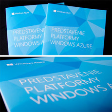 Grafické zpracování a tisk brožur „Predstavenie platformy Windows Azure“ polečnosti Microsoft Slovakia s.r.o.