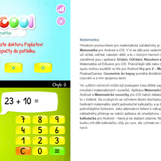 Naše mobilní vzdělávací aplikace pro školáky sCool Matematika v časopisu dTest